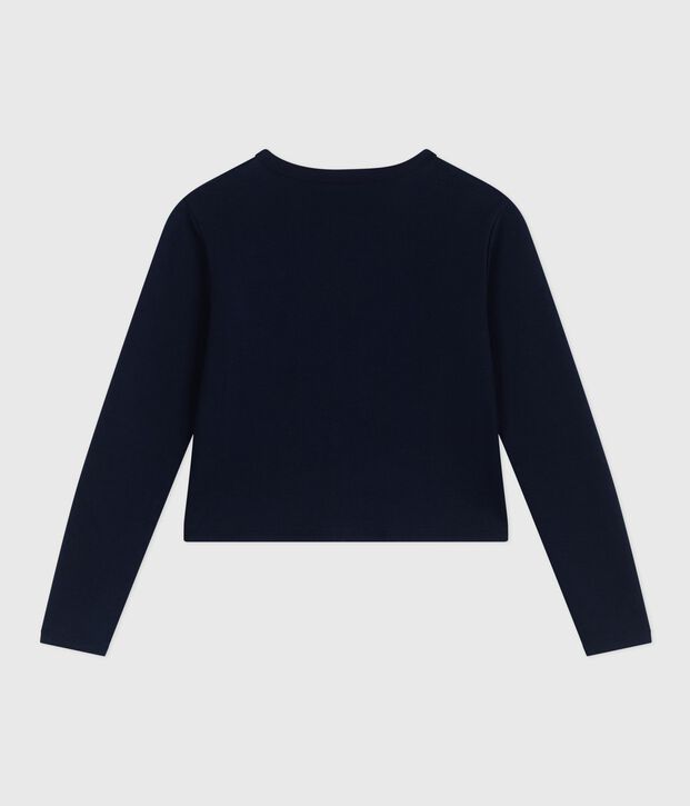 Damen-Cardigan aus einfarbiger Baumwolle SMOKING