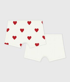 2er-Set Kinder-Shortys aus Baumwolle mit Herzmotiv variante 1