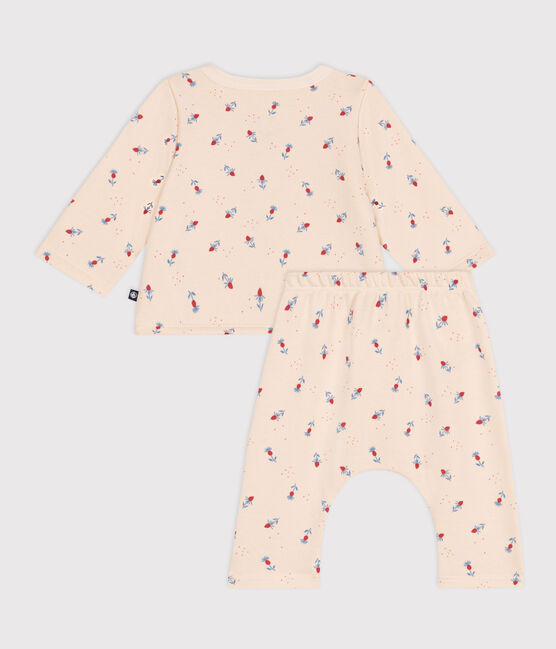2-teiliges Baby-Set aus Baumwolle weiss AVALANCHE/ MULTICO