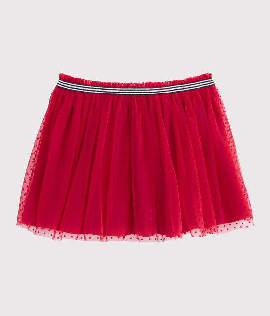 Kinderrock aus Tüll für Mädchen rot TERKUIT