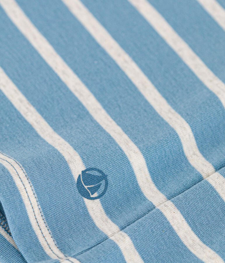 T-Shirt L&rsquo;ICONIQUE aus Baumwolle mit rundem Ausschnitt f&uuml;r Damen blau/beige