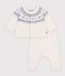 Baby-Set aus Strick mit Jacquardmuster blau/blau