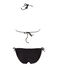 Einfarbiger Damen-Bikini schwarz Noir