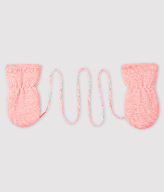 Baby-Fäustlinge mit Microfleecefutter rosa MINOIS