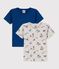 2er-Set kurzärmelige T-Shirts aus Bio-Baumwolle mit Paris-Print für Jungen variante 1
