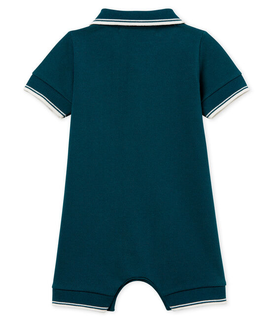 Baby-polo-kurzoverall jungen grün PINEDE