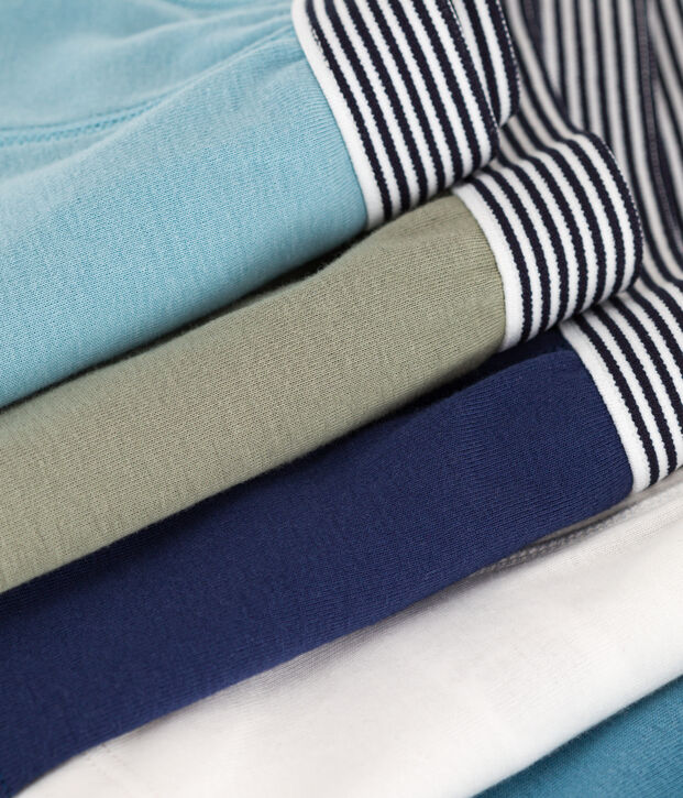 5er-Set einfarbige Boxershorts aus Baumwolle f&uuml;r Jungen vielfarbig