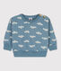 Baby-Sweatshirt aus Baumwolle mit Vogelmotiv