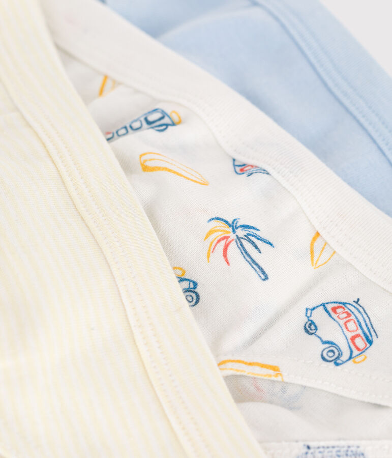 3er-Set Kinder-Slips aus Baumwolle mit Minibus-Motiv variante 1