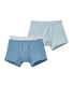 Einfarbige Jungen-Boxershorts im 2er-Set