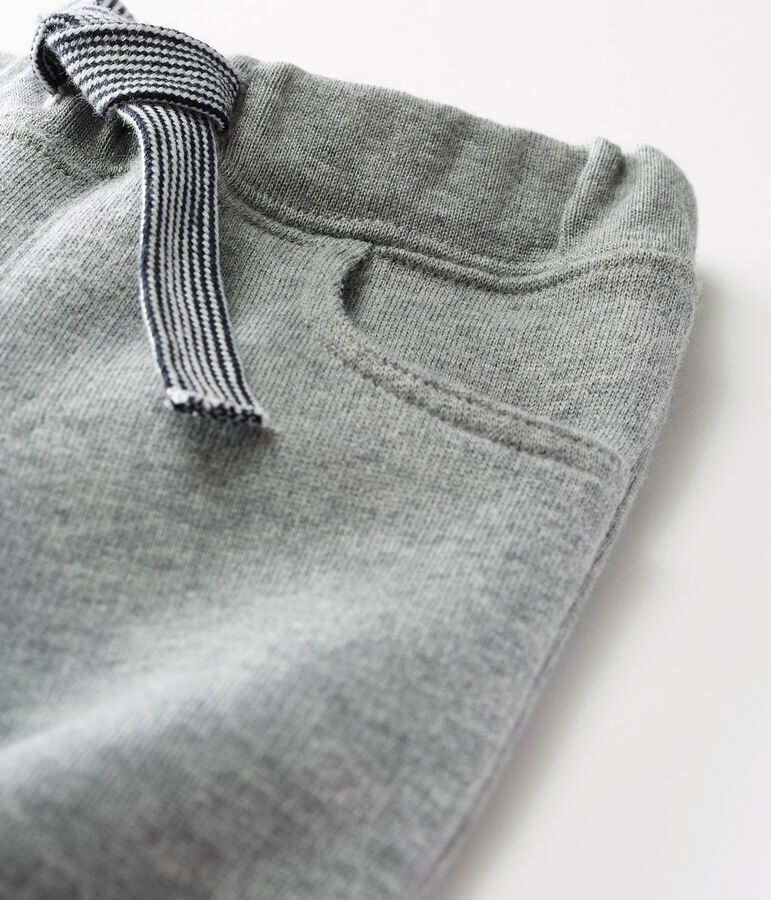 Baby-Hose aus warmem Molton f&uuml;r Jungen grau