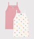 2er-Pack Kinder-Tanktops aus Baumwolle mit Herzen