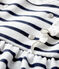 Langärmeliges Baby-Kleid für Mädchen weiss MARSHMALLOW/blau SMOKING