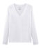 Langärmliges T-Shirt aus Sea Island-Baumwolle für Damen weiss ECUME