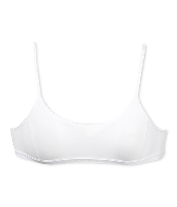 Einfarbiger M&auml;dchen BH weiss