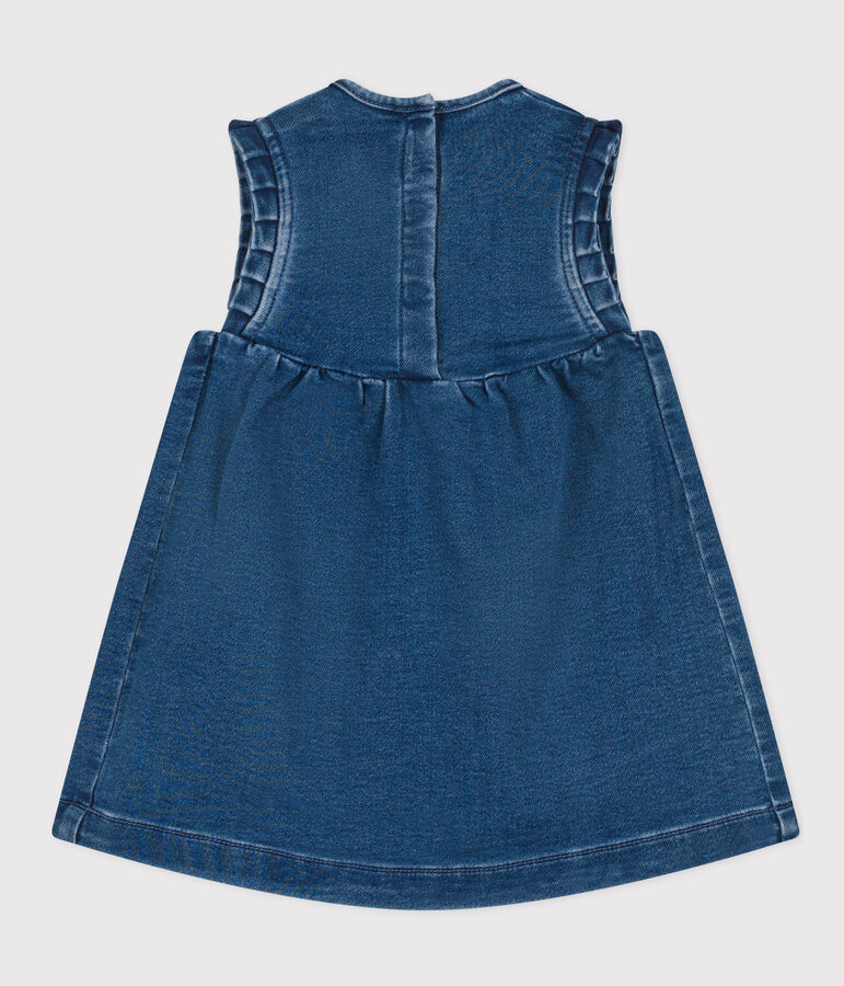 Babykleid aus umweltvertr&auml;glichem Denim blau BLEU DELAVE