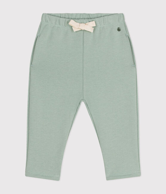 Baby-Hose aus Molton grün HERBIER