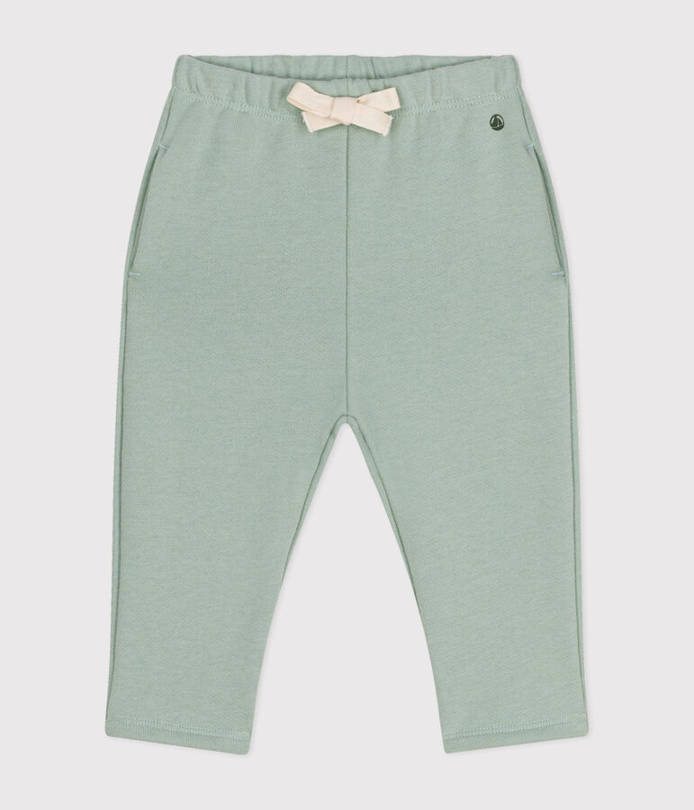 Baby-Hose aus Molton gr&uuml;n