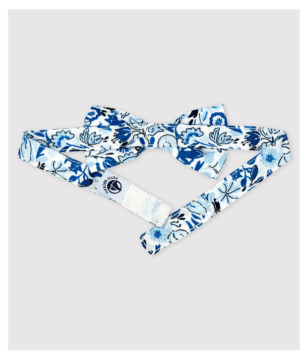 Baby-Fliege mit Printmuster Jungen weiss/vielfarbig