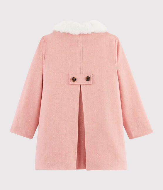 Mantel aus Wollstoff für Mädchen rosa ROSE