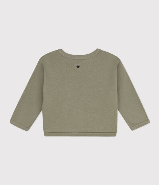 Baby-Cardigan aus Baumwolle grün MARECAGE