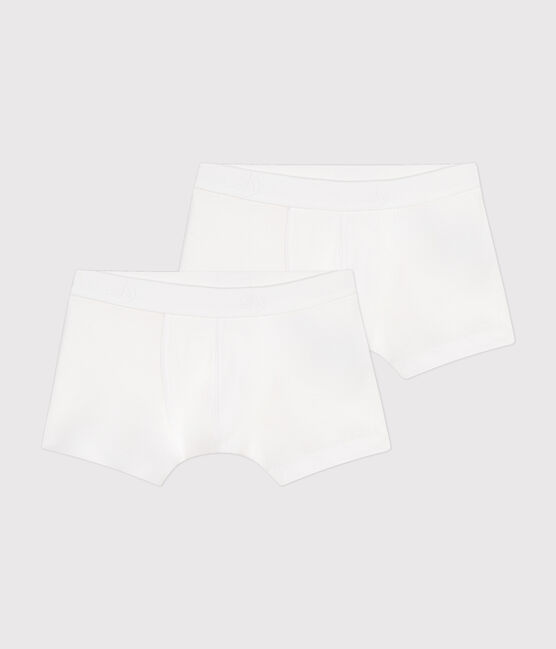 2er-Set weiße Boxershorts für Jungen variante 1