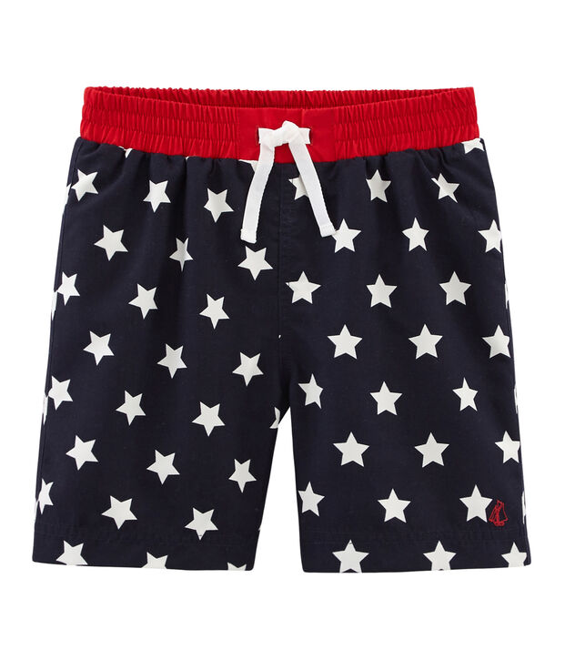 Strandshort Jungen blau/weiss