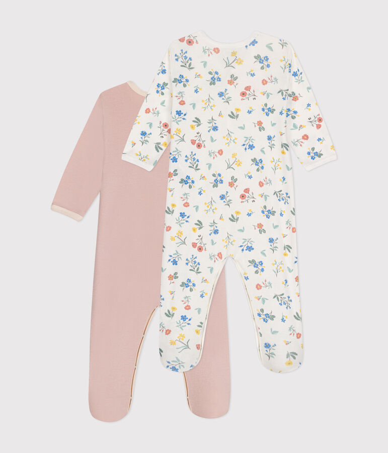 Baby-Pyjamas aus Baumwolle im 2er-Set vielfarbig