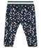 Baby-Hose aus bedrucktem Doppeljersey für Mädchen blau SMOKING/weiss MULTICO
