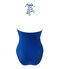 Damen-Badeanzug weiss MARSHMALLOW/blau PERSE/ MULTICO