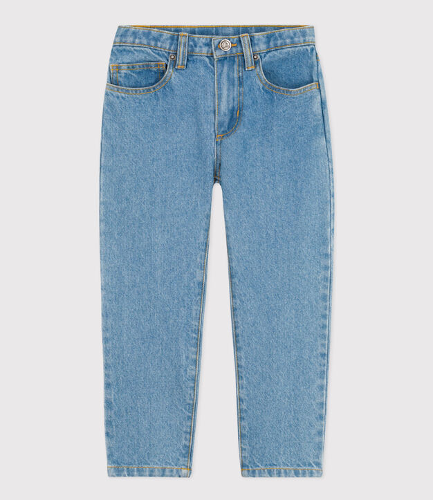 Kinder-Hose mit geradem Schnitt aus Denim f&uuml;r Jungen blau