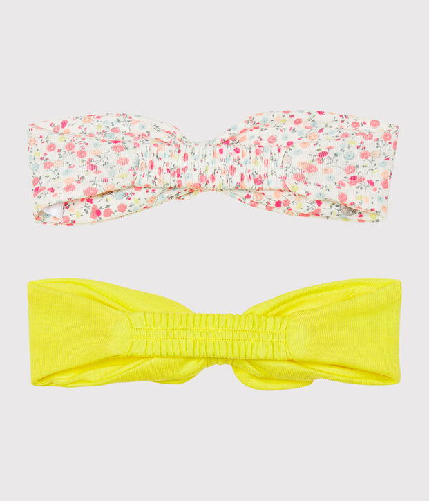 2er-Set einfarbige Baby-Haarb&auml;nder mit Printmuster f&uuml;r M&auml;dchen vielfarbig