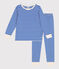 Kinder-Pyjama aus Doppeljersey mit Streifen PERSE/ AVALANCHE
