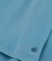 Langärmelige Kinderbluse aus Musselin-Stoff für Mädchen blau POLOCHON