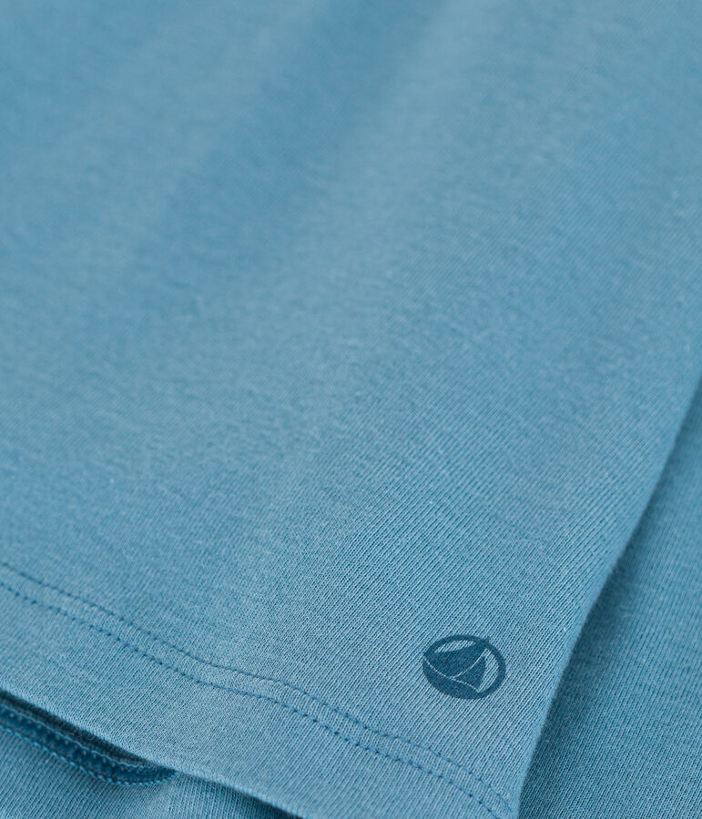 Lang&auml;rmelige Kinderbluse aus Musselin-Stoff f&uuml;r M&auml;dchen blau