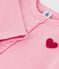 Kinder-Cardigan aus einfarbiger Baumwolle rosa