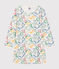 Kinder-Nachthemd aus Baumwolle mit Blumenmotiv weiss MARSHMALLOW/weiss MULTICO