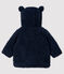 Baby-Sherpa-Mantel für Mädchen blau SMOKING