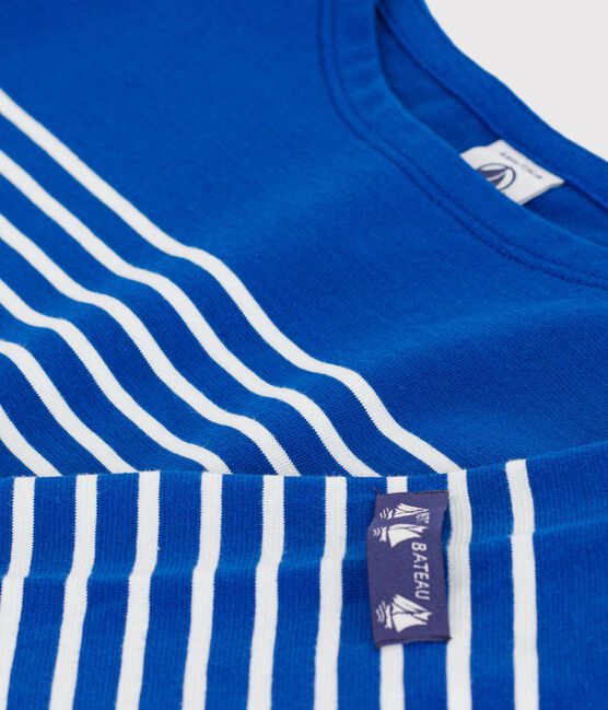 Kinder-Streifenshirt "Marinière" aus Baumwolle blau OLYMPIC/ MILK