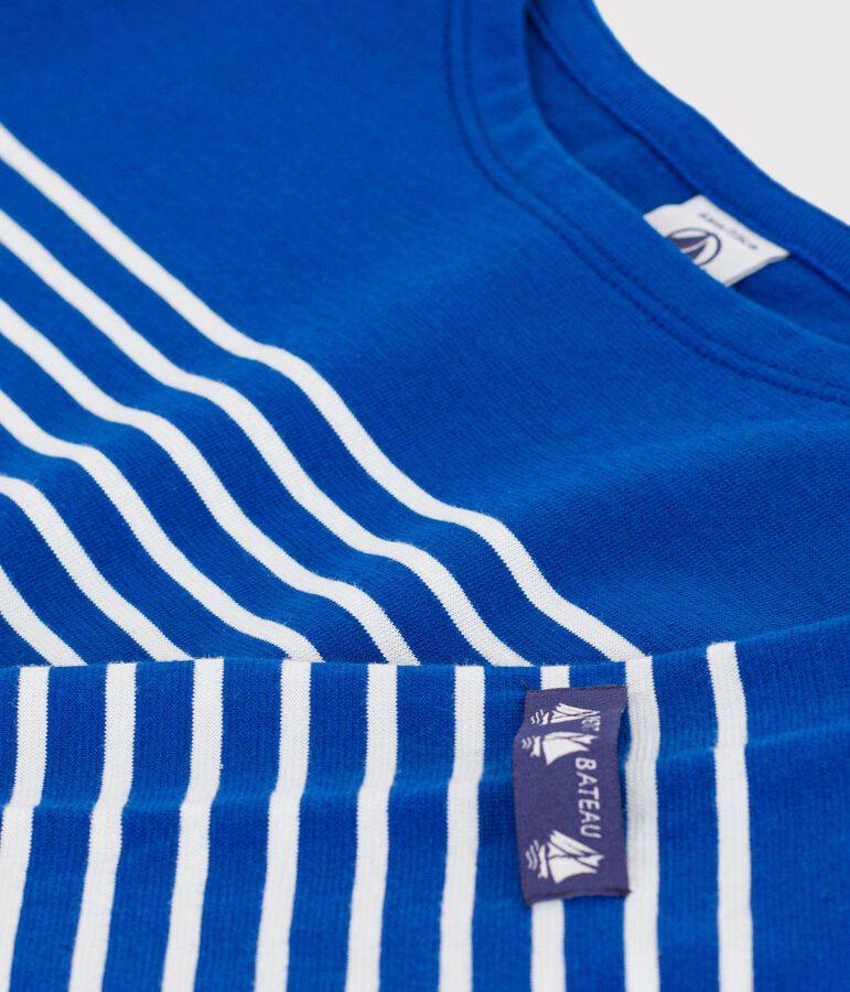 Kinder-Streifenshirt Marini&egrave;re aus Baumwolle blau/naturfarben