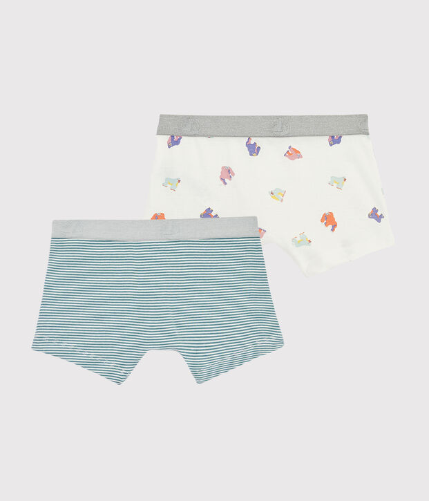 Set mit 2 Boxershorts mit &Auml;ffchen-Print f&uuml;r kleine Jungen vielfarbig