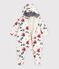 Baby-Schneeanzug aus Polyester mit Blumenmuster naturfarben/vielfarbig
