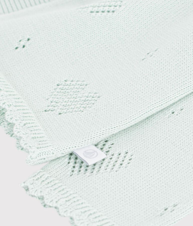 Baby-Cardigan aus Baumwolle mit Herzmotiv blau