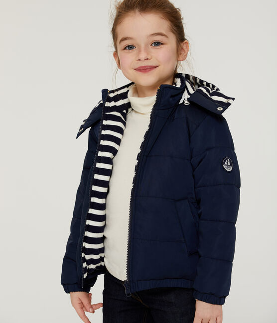 Wattierte Kinder-Jacke blau SMOKING
