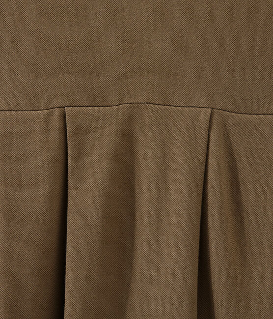 Kleid der Frau inspiriert das klassische polo braun SHITAKE