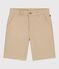 Kinder-Bermudashorts aus einfarbiger Baumwolle beige SANDER
