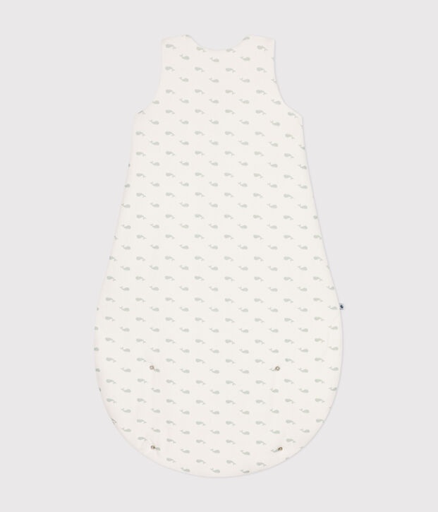 Baby-Schlafsack aus Nicki mit Walmotiv TOG-Wert 3 weiss/gr&uuml;n