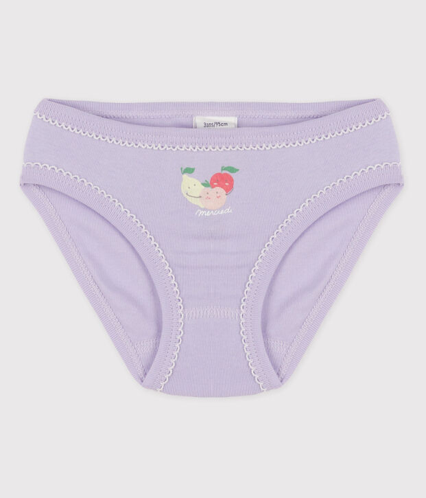 Baumwoll-Slips f&uuml;r M&auml;dchen violett