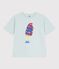 Kurzärmeliges Kinder T-Shirt aus Baumwolle blau SPRAY