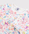 Kinderpyjama aus Baumwolle mit Dschungelmotiv für Mädchen weiss MARSHMALLOW/weiss MULTICO